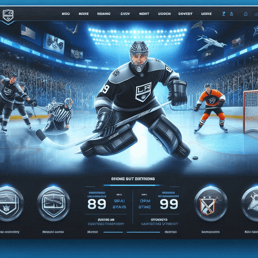 Image of an ice hockey website