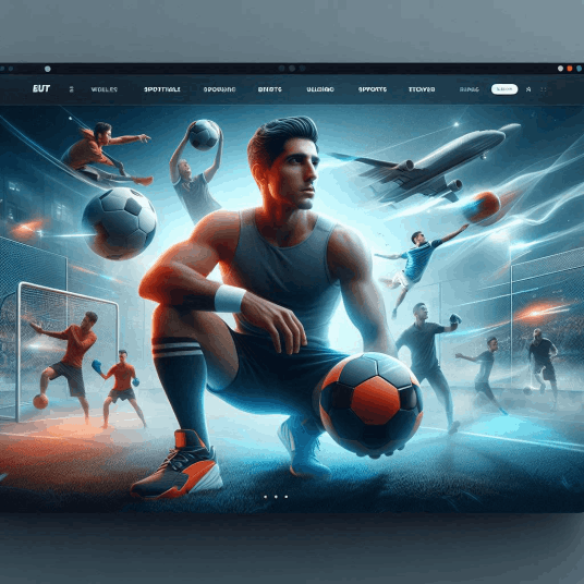 Image of a sports website